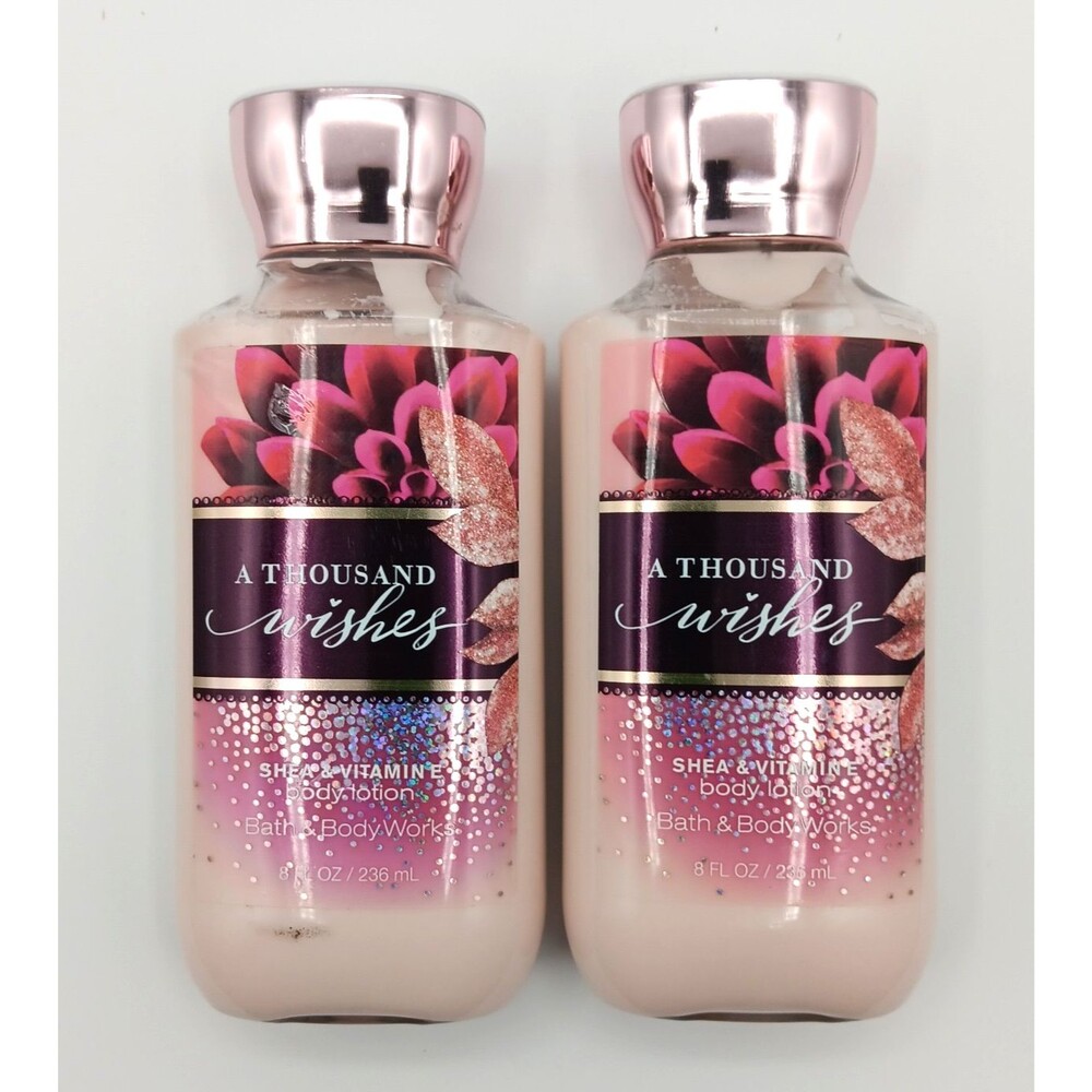 Bath & Body Works A Thousand Wishes Daily Nourishing Body Lotion 8 oz (2 Pack)